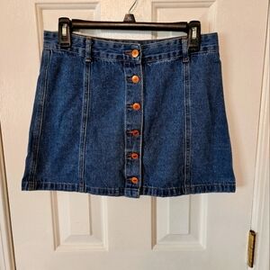 Forever 21 mini denim skirt size medium